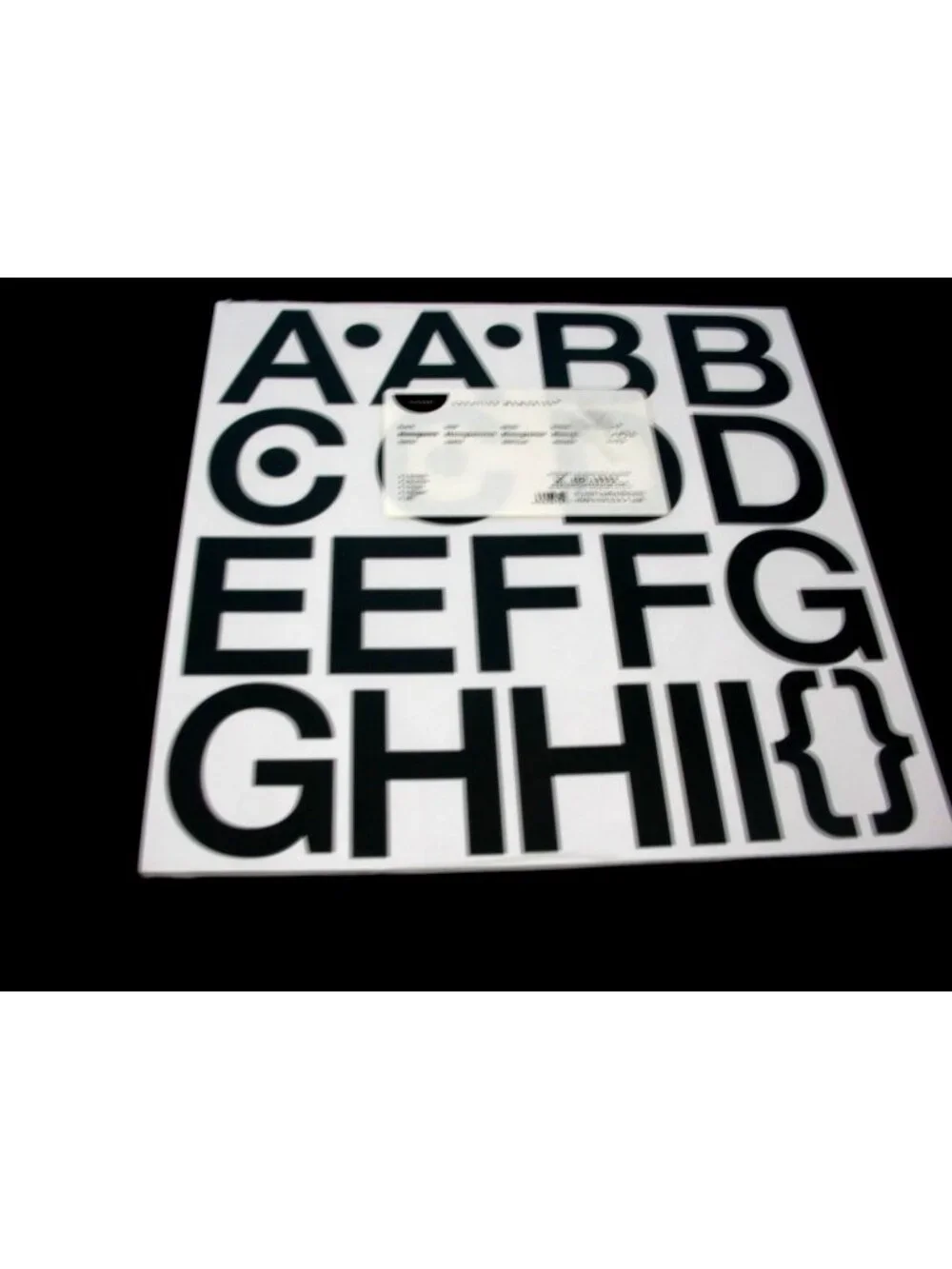 ABC/123 Monograms Creative Memories Black Simple NIP